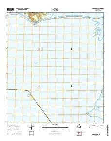 Marone Point Louisiana Current topographic map, 1:24000 scale, 7.5 X 7.5 Minute, Year 2015