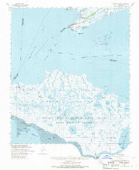 Marsh Island Louisiana Historical topographic map, 1:62500 scale, 15 X 15 Minute, Year 1968
