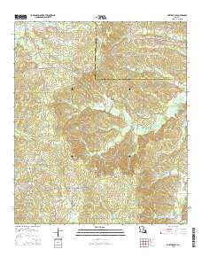 Marthaville Louisiana Current topographic map, 1:24000 scale, 7.5 X 7.5 Minute, Year 2015