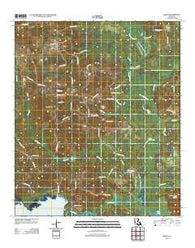 Martin Louisiana Historical topographic map, 1:24000 scale, 7.5 X 7.5 Minute, Year 2012