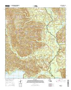Martin Louisiana Current topographic map, 1:24000 scale, 7.5 X 7.5 Minute, Year 2015
