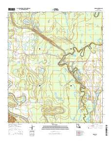 Mason Louisiana Current topographic map, 1:24000 scale, 7.5 X 7.5 Minute, Year 2015