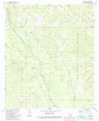 Melder Louisiana Historical topographic map, 1:24000 scale, 7.5 X 7.5 Minute, Year 1971