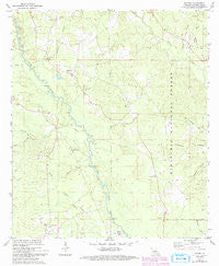 Melder Louisiana Historical topographic map, 1:24000 scale, 7.5 X 7.5 Minute, Year 1971