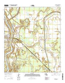 Melville Louisiana Current topographic map, 1:24000 scale, 7.5 X 7.5 Minute, Year 2015