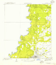 Merryville Louisiana Historical topographic map, 1:31680 scale, 7.5 X 7.5 Minute, Year 1954