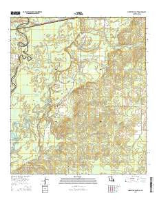 Merryville South Louisiana Current topographic map, 1:24000 scale, 7.5 X 7.5 Minute, Year 2015