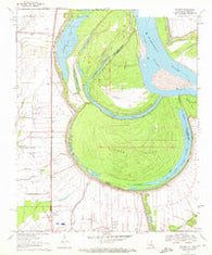 Millikin Louisiana Historical topographic map, 1:24000 scale, 7.5 X 7.5 Minute, Year 1970
