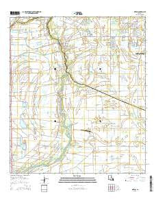 Milton Louisiana Current topographic map, 1:24000 scale, 7.5 X 7.5 Minute, Year 2015