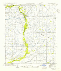 Milton Louisiana Historical topographic map, 1:31680 scale, 7.5 X 7.5 Minute, Year 1954