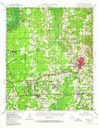Minden Louisiana Historical topographic map, 1:62500 scale, 15 X 15 Minute, Year 1947
