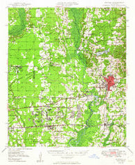 Minden Louisiana Historical topographic map, 1:62500 scale, 15 X 15 Minute, Year 1949