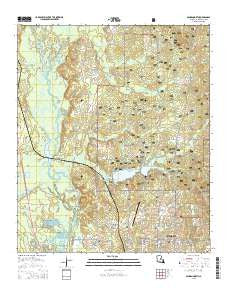 Minden North Louisiana Current topographic map, 1:24000 scale, 7.5 X 7.5 Minute, Year 2015