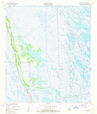 Mink Bayou Louisiana Historical topographic map, 1:24000 scale, 7.5 X 7.5 Minute, Year 1957
