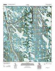 Mink Bayou Louisiana Historical topographic map, 1:24000 scale, 7.5 X 7.5 Minute, Year 2012
