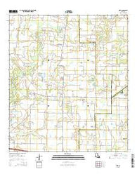 Mire Louisiana Current topographic map, 1:24000 scale, 7.5 X 7.5 Minute, Year 2015