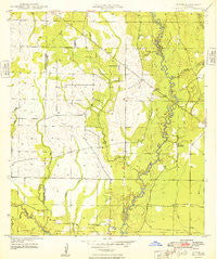 Mittie Louisiana Historical topographic map, 1:24000 scale, 7.5 X 7.5 Minute, Year 1948