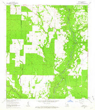 Mittie Louisiana Historical topographic map, 1:24000 scale, 7.5 X 7.5 Minute, Year 1961