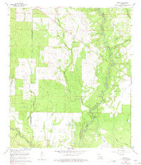 Mittie Louisiana Historical topographic map, 1:24000 scale, 7.5 X 7.5 Minute, Year 1961