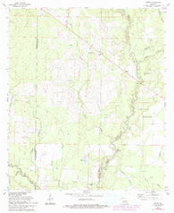 Mittie Louisiana Historical topographic map, 1:24000 scale, 7.5 X 7.5 Minute, Year 1961