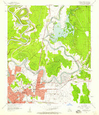 Monroe North Louisiana Historical topographic map, 1:24000 scale, 7.5 X 7.5 Minute, Year 1957