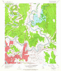 Monroe North Louisiana Historical topographic map, 1:24000 scale, 7.5 X 7.5 Minute, Year 1957