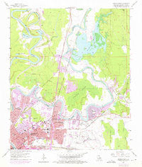 Monroe North Louisiana Historical topographic map, 1:24000 scale, 7.5 X 7.5 Minute, Year 1957