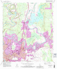 Monroe North Louisiana Historical topographic map, 1:24000 scale, 7.5 X 7.5 Minute, Year 1994