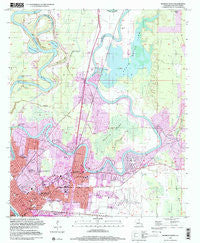 Monroe North Louisiana Historical topographic map, 1:24000 scale, 7.5 X 7.5 Minute, Year 1999