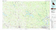 Monroe North Louisiana Historical topographic map, 1:100000 scale, 30 X 60 Minute, Year 1985