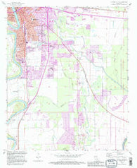 Monroe South Louisiana Historical topographic map, 1:24000 scale, 7.5 X 7.5 Minute, Year 1994