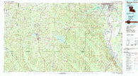 Monroe South Louisiana Historical topographic map, 1:100000 scale, 30 X 60 Minute, Year 1985