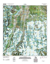 Montegut Louisiana Historical topographic map, 1:24000 scale, 7.5 X 7.5 Minute, Year 2012