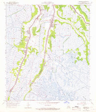 Montegut Louisiana Historical topographic map, 1:24000 scale, 7.5 X 7.5 Minute, Year 1963