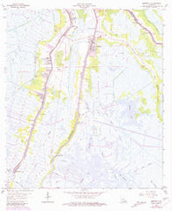 Montegut Louisiana Historical topographic map, 1:24000 scale, 7.5 X 7.5 Minute, Year 1963