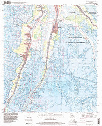 Montegut Louisiana Historical topographic map, 1:24000 scale, 7.5 X 7.5 Minute, Year 1998