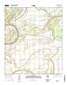 Monterey Louisiana Current topographic map, 1:24000 scale, 7.5 X 7.5 Minute, Year 2015