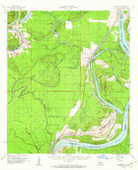 Monterey Louisiana Historical topographic map, 1:62500 scale, 15 X 15 Minute, Year 1961
