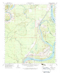 Monterey Louisiana Historical topographic map, 1:62500 scale, 15 X 15 Minute, Year 1961