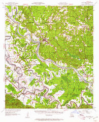 Montgomery Louisiana Historical topographic map, 1:62500 scale, 15 X 15 Minute, Year 1957