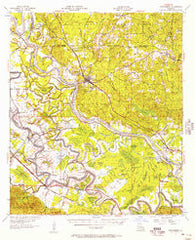 Montgomery Louisiana Historical topographic map, 1:62500 scale, 15 X 15 Minute, Year 1957