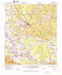 Montgomery Louisiana Historical topographic map, 1:62500 scale, 15 X 15 Minute, Year 1957