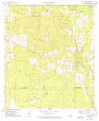 Montpelier Louisiana Historical topographic map, 1:24000 scale, 7.5 X 7.5 Minute, Year 1974