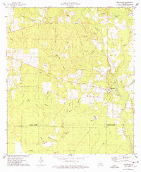 Montpelier Louisiana Historical topographic map, 1:24000 scale, 7.5 X 7.5 Minute, Year 1974