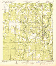 Montpelier Louisiana Historical topographic map, 1:31680 scale, 7.5 X 7.5 Minute, Year 1942
