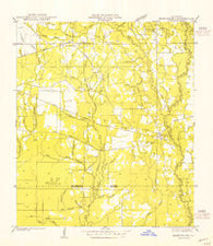 Montpelier Louisiana Historical topographic map, 1:31680 scale, 7.5 X 7.5 Minute, Year 1954