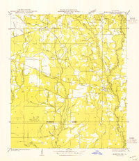 Montpelier Louisiana Historical topographic map, 1:31680 scale, 7.5 X 7.5 Minute, Year 1954