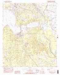 Mooringsport Louisiana Historical topographic map, 1:24000 scale, 7.5 X 7.5 Minute, Year 1982