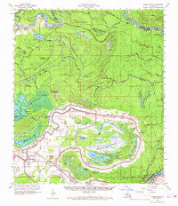 Moreauville Louisiana Historical topographic map, 1:62500 scale, 15 X 15 Minute, Year 1962