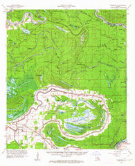 Moreauville Louisiana Historical topographic map, 1:62500 scale, 15 X 15 Minute, Year 1962
